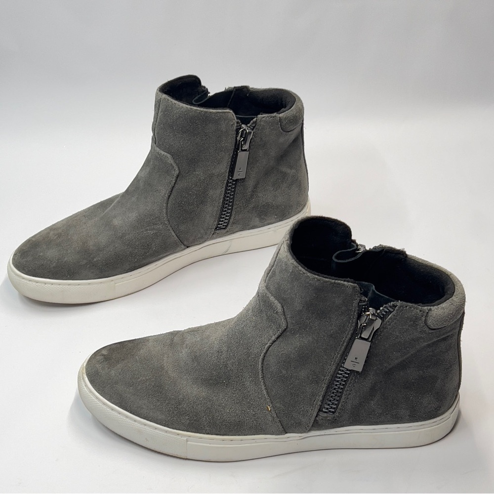 KENNETH COLE women’s size 8M Gray Suede Zip Up Ankle boot